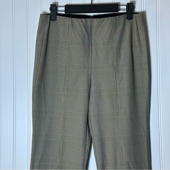 Rag & Bone Plaid Flare Pants in Gray and Brown Size 8 Back Zipper Stretch - Picture 9 of 16